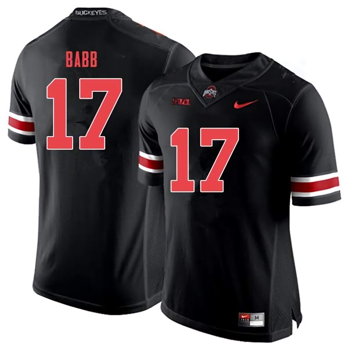 Kamryn Babb Ohio State Buckeyes Men's NCAA #17 Nike Black Out College Stitched Football Jersey VNW1056KT